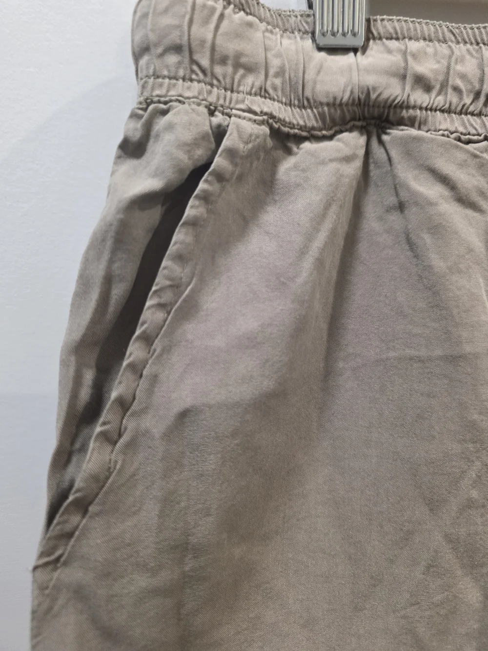 NWT Thread & Supply TENCEL™ Drawstring Shorts | Women's Large | Taupe | Summer - Picture 3 of 10